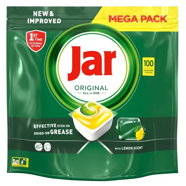 JAR Tablety do myčky Original All-in-One Yellow 100 ks