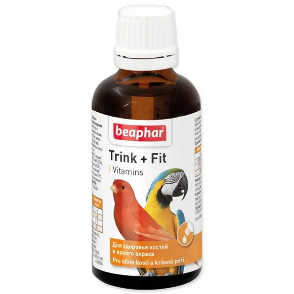 BEAPHAR Trink Fit Vitamínové kapky pro okrasné ptactvo 50 ml