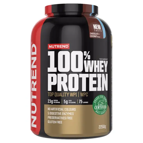 NUTREND 100% Whey protein čokoláda a kokos 2250 g