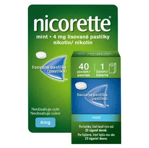 NICORETTE Mint 4 mg Lisované pastilky 40 kusů