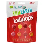 YUMEARTH Ovocná lízátka mix 8 příchutí BIO 40 kusů