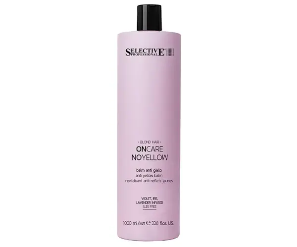Kondicionér pro neutralizaci žlutých tónů Selective Professional OnCare NoYellow Balm - 1000 ml + dárek zdarma