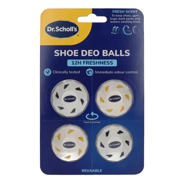 Scholl Osvěžující kuličky do obuvi (Shoe Deo Balls) 4 ks