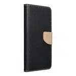 Flipové pouzdro Fancy Book pro Samsung Galaxy S22+, černá zlatá