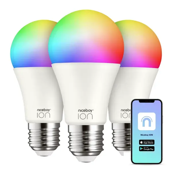 Niceboy ION SmartBulb RGB E27 9W set 3ks
