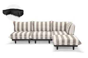 Zahradní sedací souprava paletti set large, více variant - Fatboy Barva: stripe cacao (pravá)