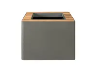 Samozavlažovací květináč WOODGREEN, více variant - Hobby Flower Barva: khaki/přírodní dřevo