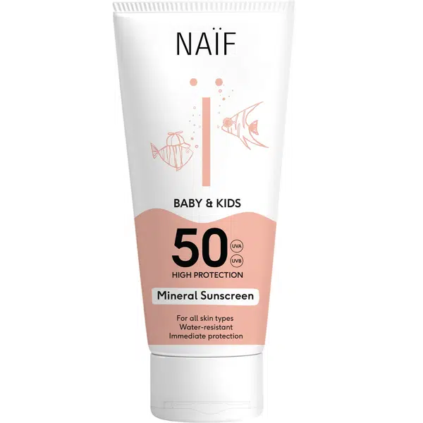 NAÏF Ochranný krém na opalování pro děti a miminka SPF 50 Baby & Kids (Mineral Sunscreen) 100 ml
