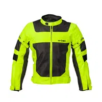 Pánská letní moto bunda W-TEC Fonteller Yellow-Grey L