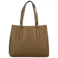 Dámska kožená kabelka khaki - Delami Nylea