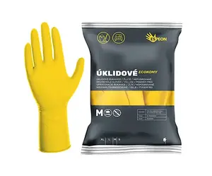 Latexové úklidové rukavice Espeon Economy - žluté, velikost M (300004)
