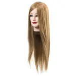 Cvičná hlava s umělými vlasy Eurostil Professional - blond, 45-55 cm (04955) + dárek zdarma