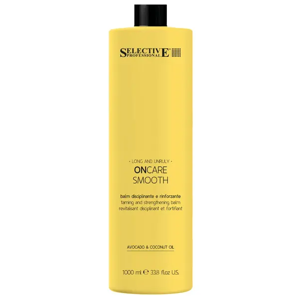 Uhlazující kondicionér pro nepoddajné vlasy Selective Professional OnCare Smooth Balm - 1000 ml + dárek zdarma