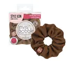 Ozdobná spirálová gumička Invisibobble Sprunchie Original Woke Up Like This - hnědá (IB-SP-PA-1-1008)