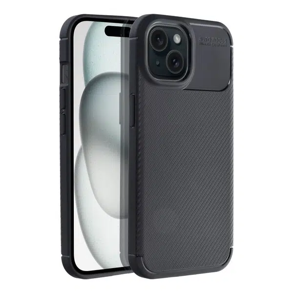 Zadní kryt Case CARBON PREMIUM pro Apple iPhone 15, černá