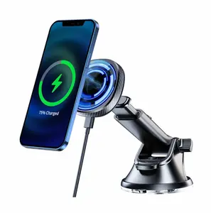 MAGNETICKÝ DRŽÁK DO AUTA SWISSTEN S BEZDRÁTOVÝM NABÍJENÍM 15W DASHBOARD (kompatibilní s MagSafe)