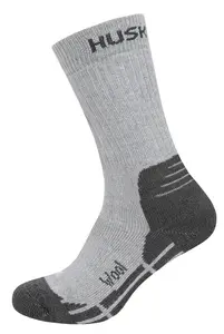 Husky All Wool 33-35, sv. šedá Dětské ponožky