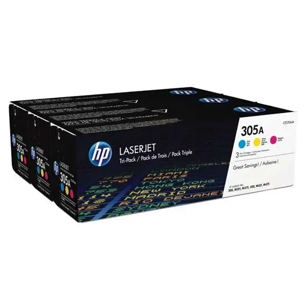 HP 305A CF370AM CMY sada originální toner