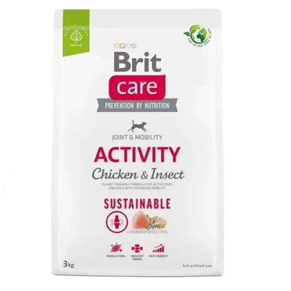 Brit Care Dog Sustainable Activity Chicken & Insect 3 kg | Granule pro psy