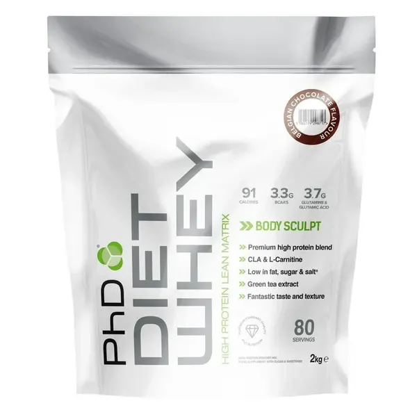 PHD NUTRITION Diet Whey belgická čokoláda 2 kg