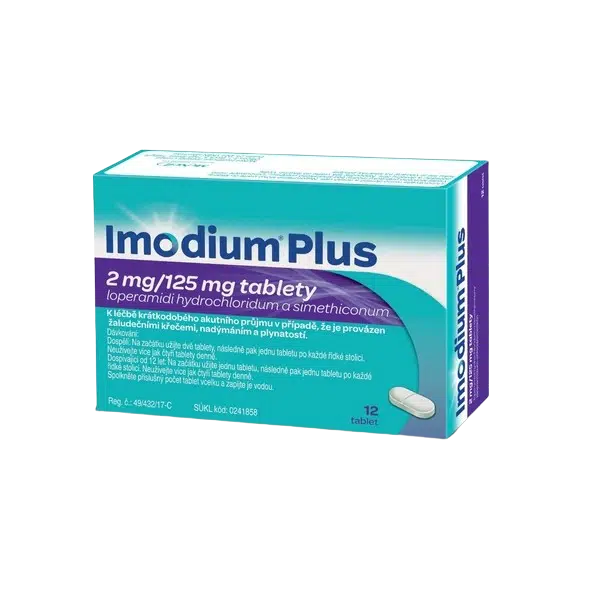 IMODIUM Plus 2 mg/125mg 12 tablet