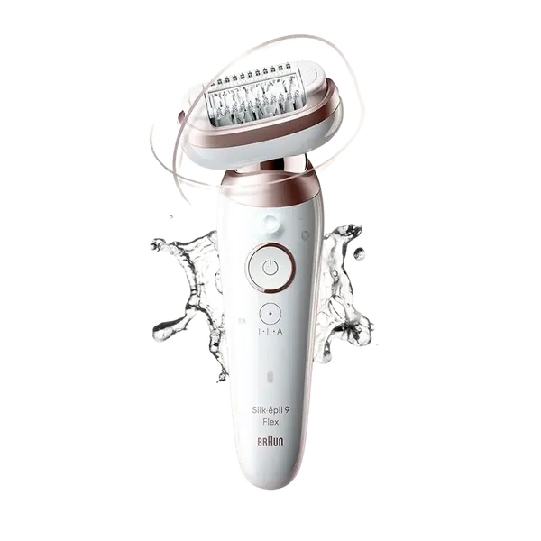 BRAUN Silk·épil 9 Flex, Epilátor 9-360 3D Bílý/Růžový