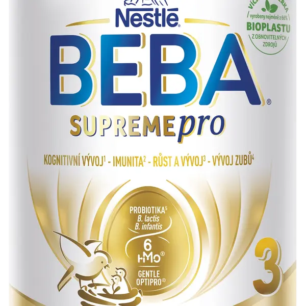 NESTLÉ BEBA SUPREMEpro 3 kojenecké mléko od ukončeného 12. měsíce 6HMO 800 g