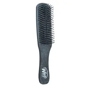 Wet Brush Men's Detangle Black Leather kartáč na vlasy pro muže