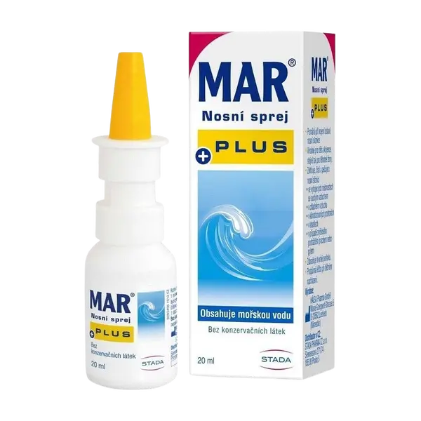 MAR Plus Nasenspray mořská voda s dexpanthenolem 3% 20 ml