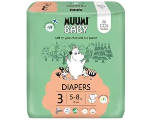 MUUMI BABY 3 Midi 5–8 kg eko pleny 50 ks
