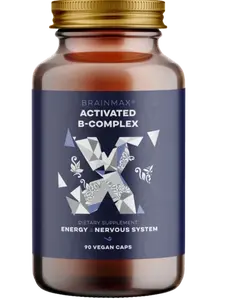 BRAINMAX Activated B-Complex, Aktivovaný B Komplex 90 kapslí