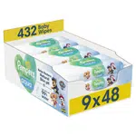 PAMPERS Dětské vlhčené ubrousky, Harmonie Aqua 432 ks