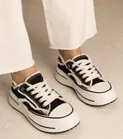 Gemre Black women's high-soled sneakers Kallara