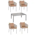 MCW ZAHRADNÍ SADA Šedá, taupe 5dílná sada