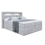 ALTDECOR POSTEL boxspring NOEL GOLD KING – 180 × 200 – H3/H4 – světle šedá
