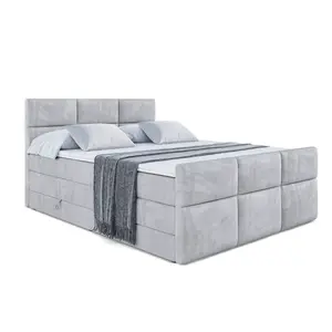 ALTDECOR POSTEL boxspring OHIO-Z KING – 160x200 – H3/H4 – světle šedá