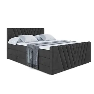 ALTDECOR POSTEL boxspring ERNINA-Z KING – 160 x 200 – H3/H4 – černá