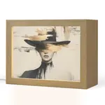 OnlyWow STOLNÍ LAMPA Žena - klobouk - barva 20x15 cm