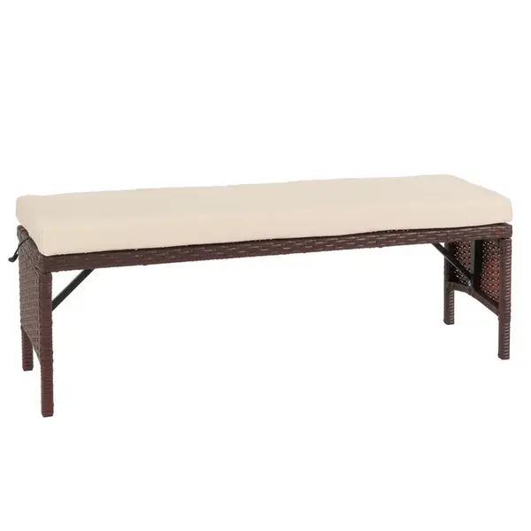 MCW POLY-RATTAN LAVICE Hnědá