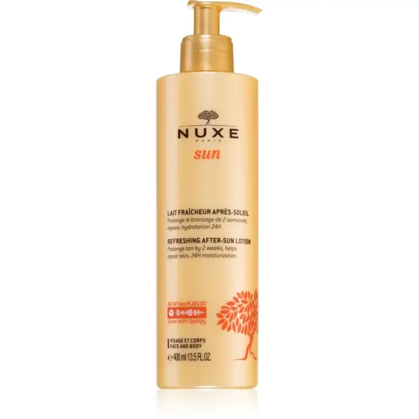 Nuxe Sun Refreshing After-Sun Lotion mléko po opalování na obličej a tělo 400 ml