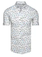 Koszula męska z krótkim rękawem biała Dstreet