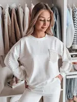 Dámská oversize mikina LUXEEN ecru