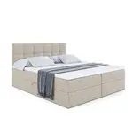 ALTDECOR AMERICKÁ postel s matrací H3 a roštem – MARCE – 180x200 béžová