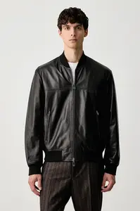 Armani Exchange  bunda bomber pánska kožená