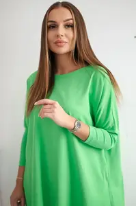Halenka oversize světle zelená