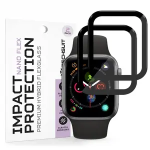 Techsuit Nano Flex, Apple Watch 4 / 5 / 6 / SE / SE 2 / SE 3 40mm, 2 kusy, černé