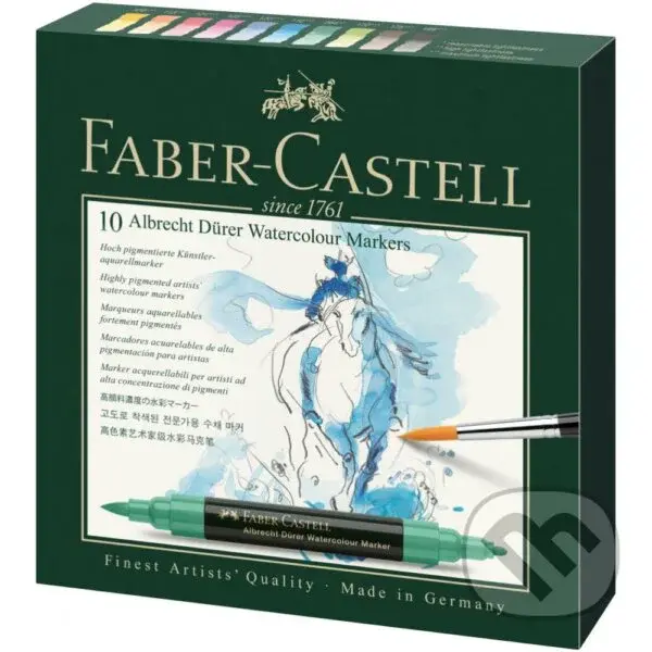Popisovače akvarelové A.Dürer set 10 farieb