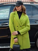 Dámský limetkový kabát LINNORE