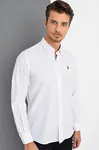 G974 DEWBERRY MEN'S SHIRT-WHITE