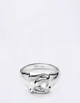 Maria Black Rabbit Mini Signet Ring Silver Silver 50